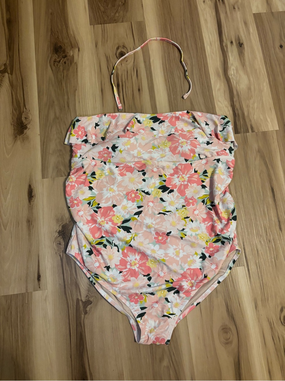 Isabel Maternity by Ingrid & Isabel Pink Floral One-Piece Swimsuit